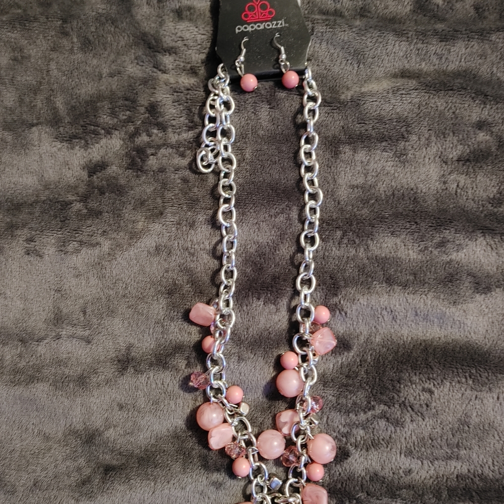 17pcs - Paparazzi Pink and Silver Women's Jewelry Set